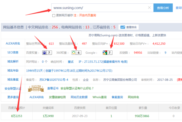 电商网站苏宁易购seo优化典范案例
