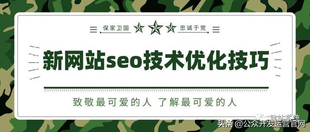 新网站seo手艺优化技能