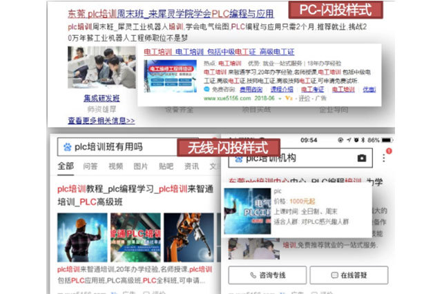 网站关键词快速排名,职业培训推行有用沟通数提拔8.26%，百度闪投处理精细化投放